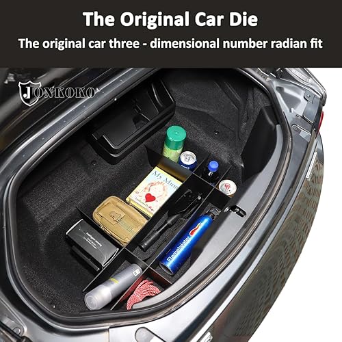 Miniatura 3 de Divisor de caja de almacenamiento de carga para maletero de automóvil para Mazda MX-5 ND 2015-2023 Divisores de maletero ABS Negro Divisores de