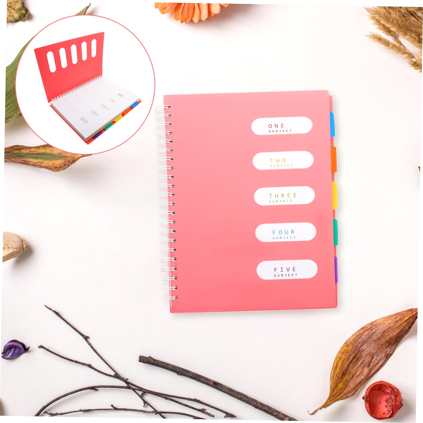 2 Stück Spiralblock Notizbuch Seiten Liniert Schreibheft Praktisches Notepad für Arbeit Büro Schüler Lehrer Organizer