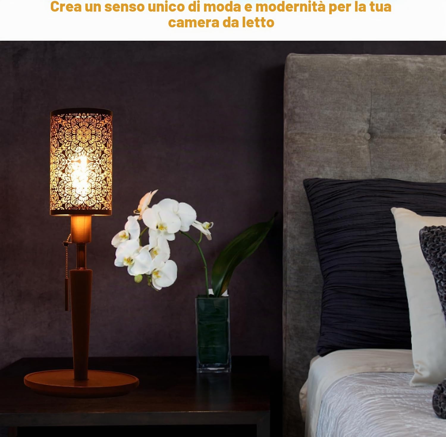 Fyearfly Nero Paralumi in Metallo, Paralume Cilindrico con Motivo Floreale per Lampada da Tavolo, Lampada da Terra e Lampada a Sospensione (7,9 x 4,7 x 4,7 Pollici)