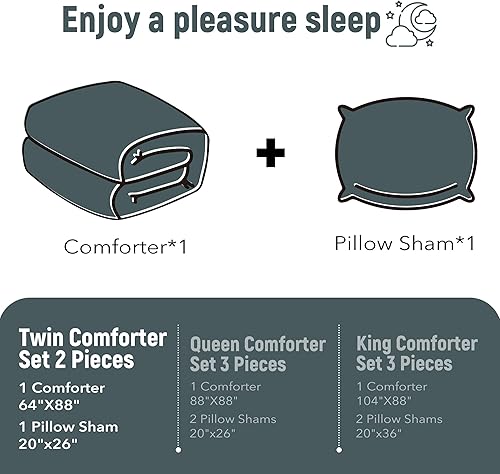 Miniatura 6 de downluxe Juego de edredón de pana tamaño Queen color beige, 3 piezas, edredón de pana de poliéster ultra suave, juego de edredón cálido de felpa