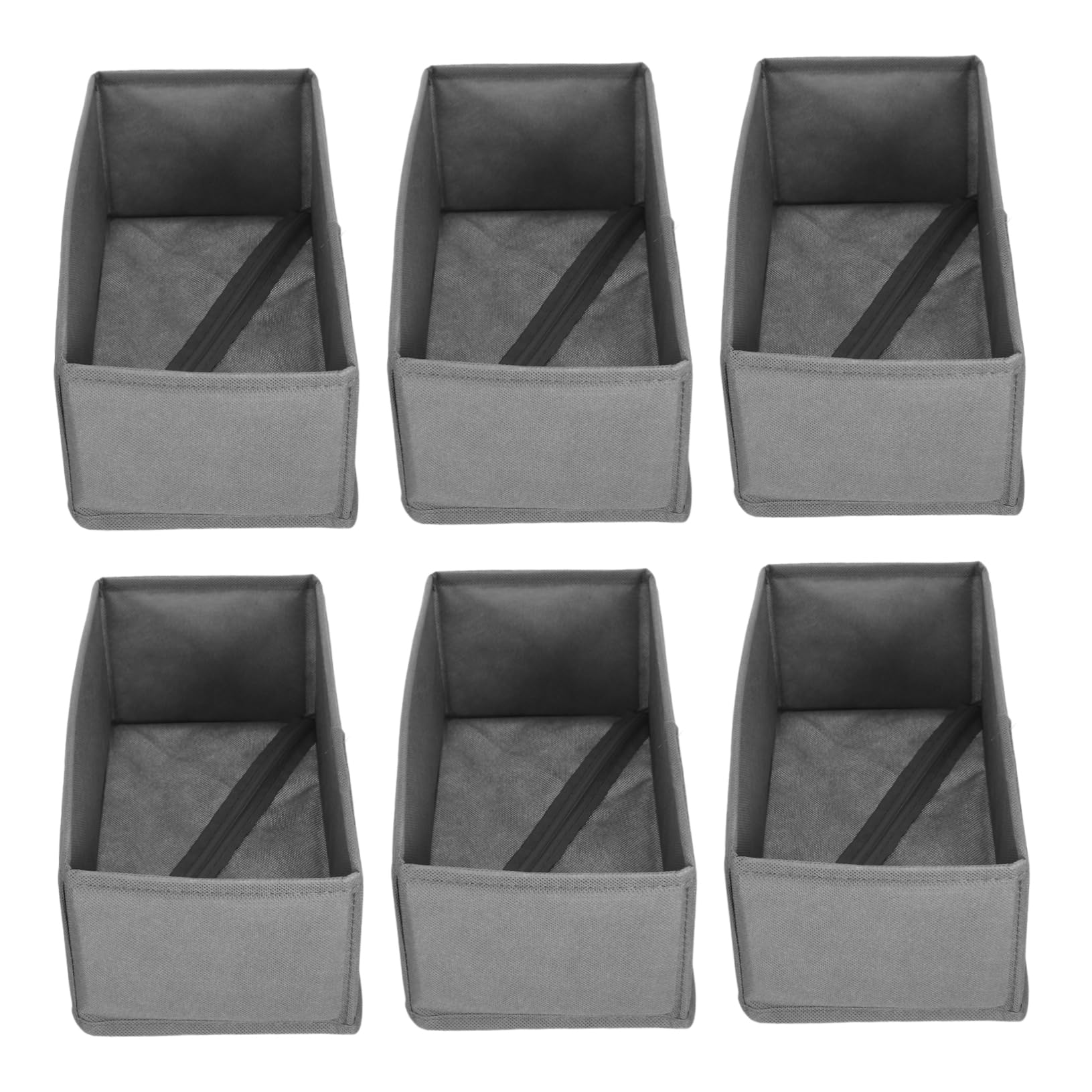 6piezas Caja de Almacenamiento de Ropa Interior Organizador de Divisores para Calcetines Sujetadores y Medias