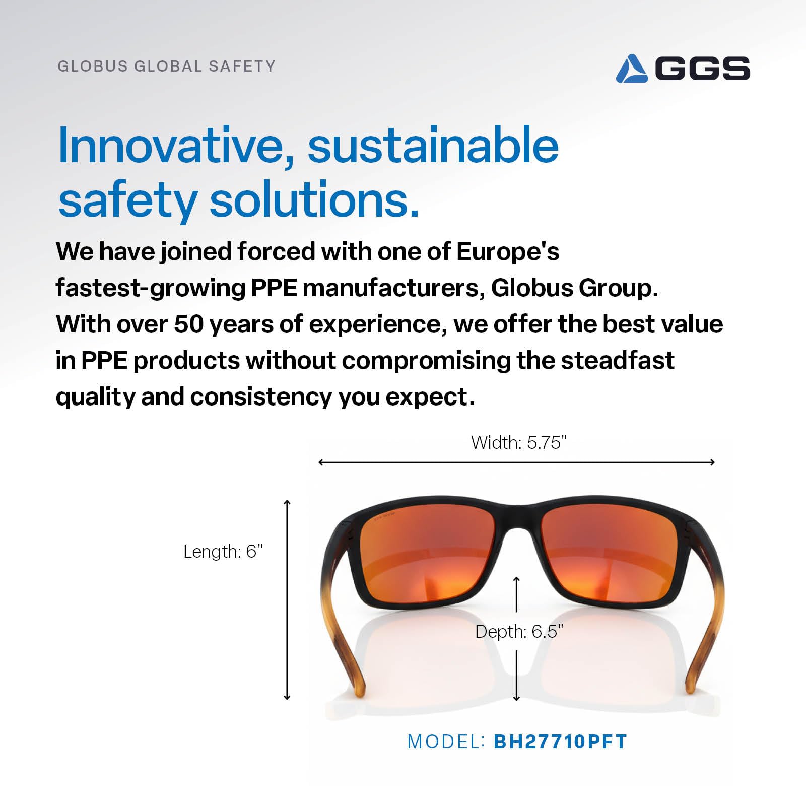 Bullhead Safety Pompano Gafas de seguridad polarizadas con tecnología de niebla de rendimiento, ANSI Z87+, luz azul con luz UV y protección antiarañazos, lentes de espejo rojo con marco de tortuga