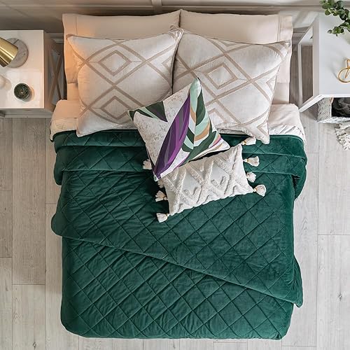 Miniatura 4 de Vianney Voga Emerald - Edredón tamaño Queen de tela de alta calidad