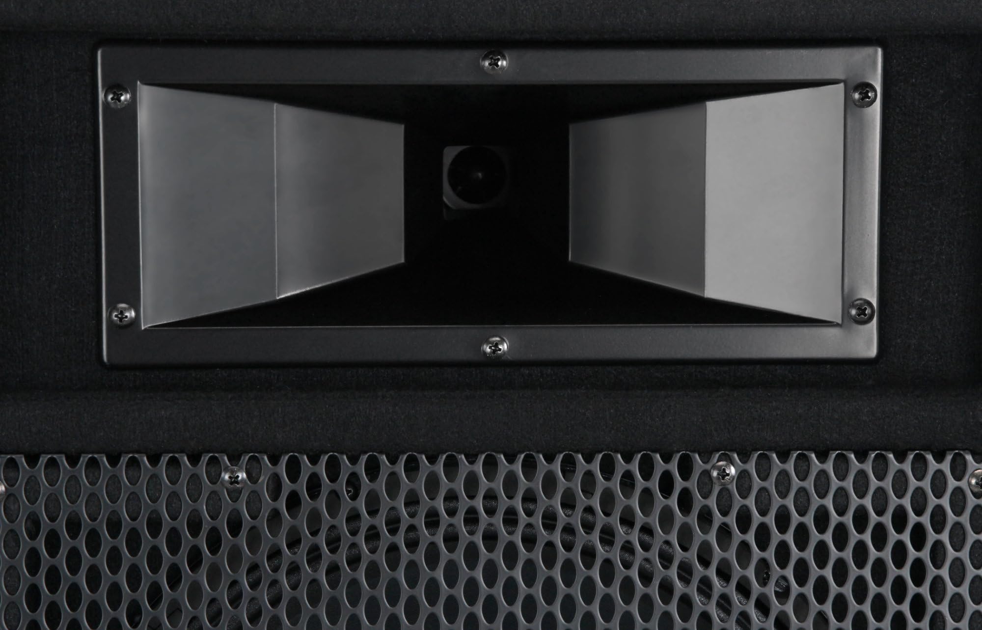 McGrey PA-112 12/2 Passive Box (DJ, PA, 2-Wege Lautspercher, Trapezform, 75/150/300 Watt (RMS/Musikleistung/Peak), 12" Speaker, 2" Piezo-Hochtöner, SPK- und 6,35 mm Klinkenanschlüsse) schwarz