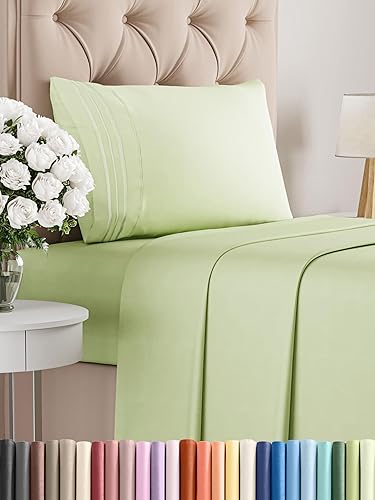 Juego de sábanas tamaño individual de 3 piezas, cómodas, transpirables y refrescantes, sábanas de lujo de hotel para mujeres y hombres, bolsillos