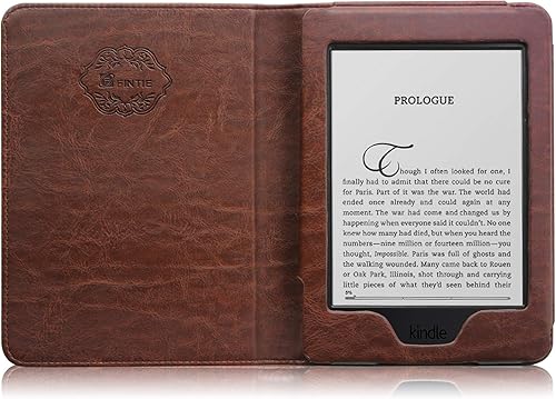 Miniatura 5 de Fintie Funda tipo libro para Kindle Paperwhite de 6" 2012-2017 (modelo núm. EY21 y DP75SDI)  Funda de piel vegana a prueba de golpes con apagado y