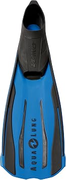 Aqualung Wind Dive Fins | Lightweight Full-Foot Travel Snorkeling Fins | Responsive Dual-Material Blade, Footbed Traction Grip, Structured Side Ribs, Rigid Protective Sole