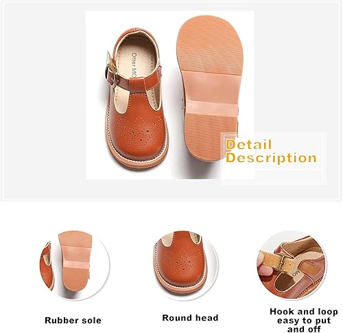 Miniatura 2 de Otter MOMO Vestido de uniforme escolar con tirantes en T para niña Mary Jane Flat