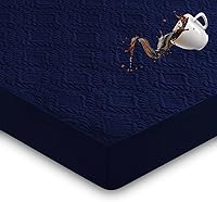 Vista 30 de Sufdari Protector de colchón impermeable, funda de colchón tamaño individual para cama, bolsillo profundo de 18 pulgadas, protector de colchón