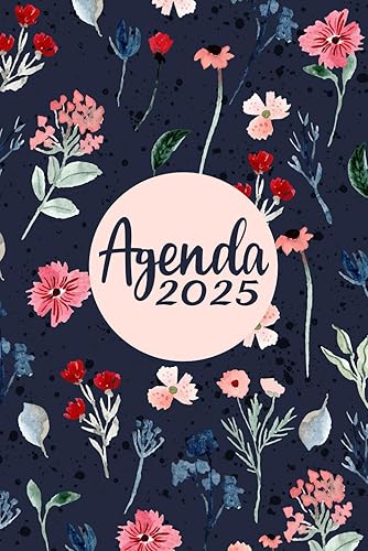 Agenda 2025: Settimanale da Gennaio a Dicembre 2025, 12 mesi, La settimana su una doppia pagina, Formato A5.