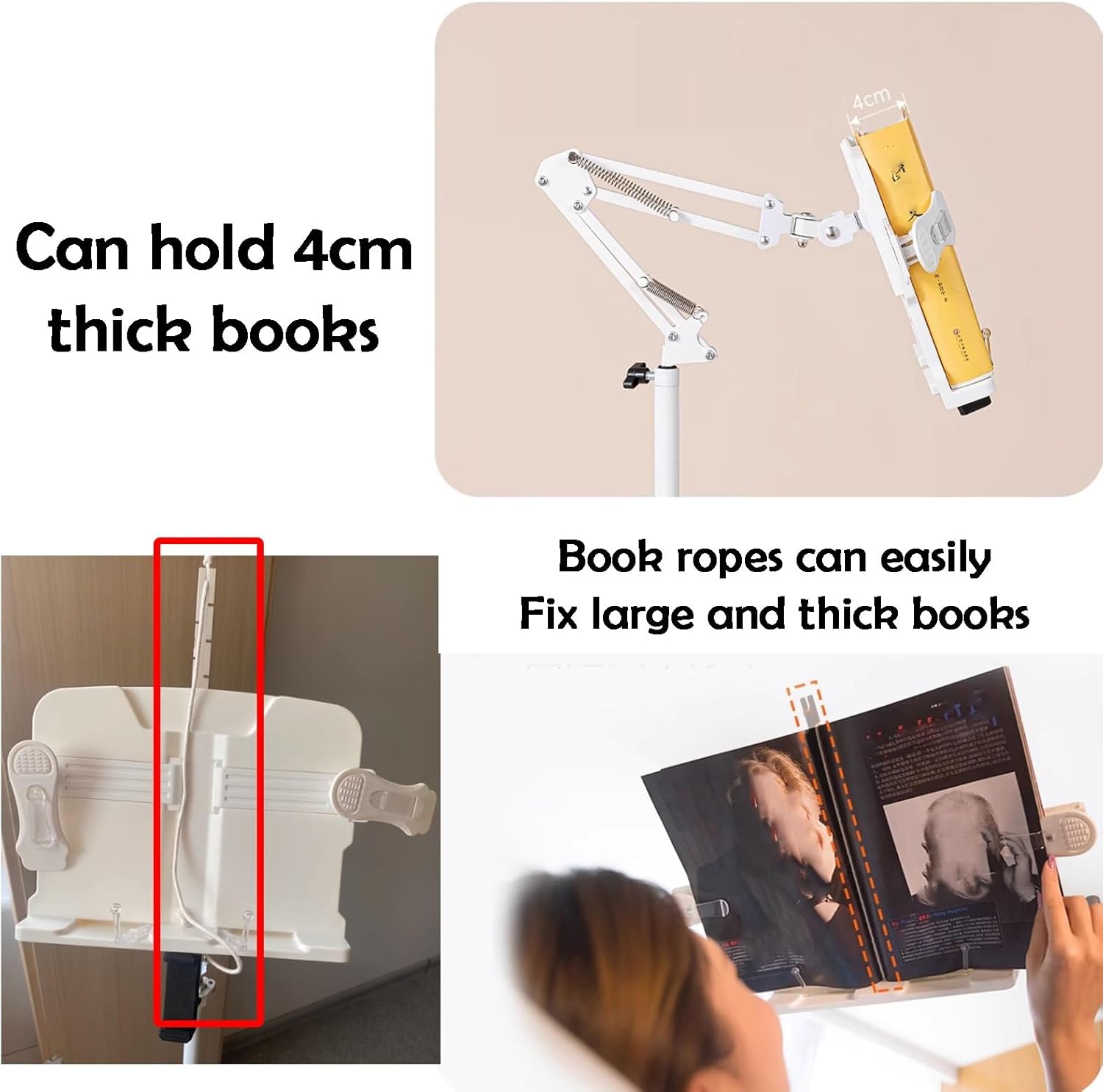 Reading Holder, Adjustable Height Floor-Standing Portable Phone Stand for Classroom and Music Room, 70 to 170cm