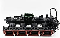 FORRIE Upper Intake Manifold w/ Solenoid Valve & Sensor for 2.0L Audi A3/Q3/TT VW Beetle/GTI/Jetta/Passat/Tiguan