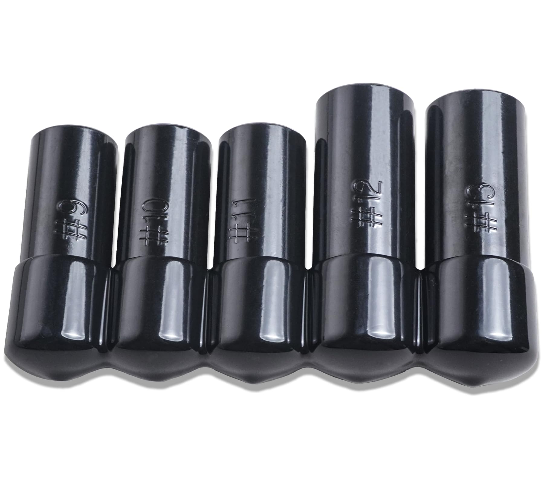 71670 - Juego de 5 llaves de vaso grandes para grifos de 5/20.3 cm, 11/40.6 cm, 3/10.2 cm, 7/20.3 cm y 2.5 cm, compatible con grifos estándar M.C.T.I