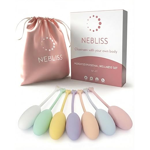 7-Piece Weighted Pelvic Trainer Set for Women, Body-Safe Silicone