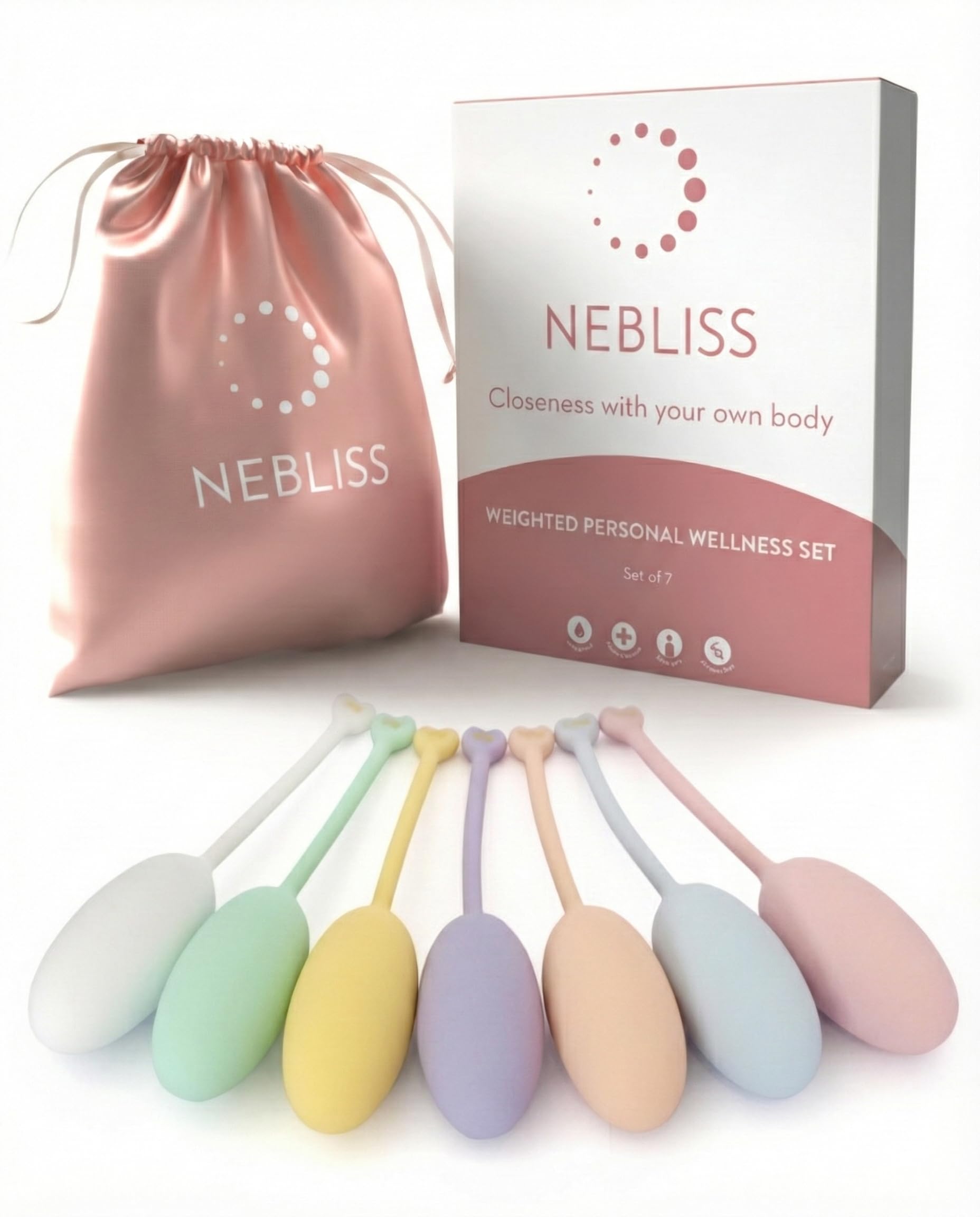 Nebliss 7-Piece Weighted Pelvic Trainer Set