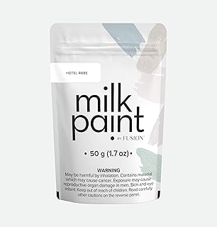 Milk Paint By Fusion, Ultra durable, No Brushstrokes, Zero VOC & Eco Friendly Paint - Hotel Robe - 1.7 Oz