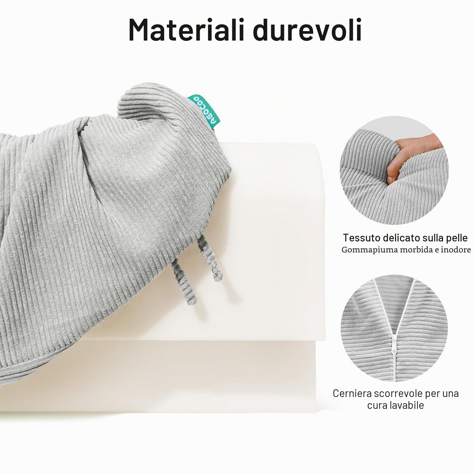 AEOCOO Protezione paracolpi per sponda letto, imbottitura per sponde del letto d'ospedale, protezione per letti a soppalco e letti a castello, in morbida memory foam, anti-urto, prevenzione delle