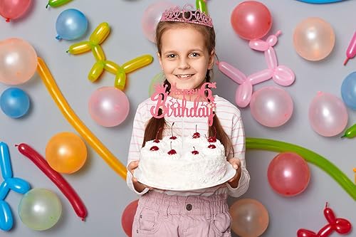 Miniatura 62 de Tira y tiara para velas de cumpleaños número 16, corona de diamantes de imitación de cumpleaños "Sweet 16th", globo de aluminio de 32 pulgadas