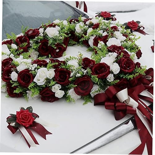 Miniatura 5 de Marco de corazón para coche de boda, accesorios para automóvil, bloque de floristería, bloques de flores de espuma, espuma floral, en forma de