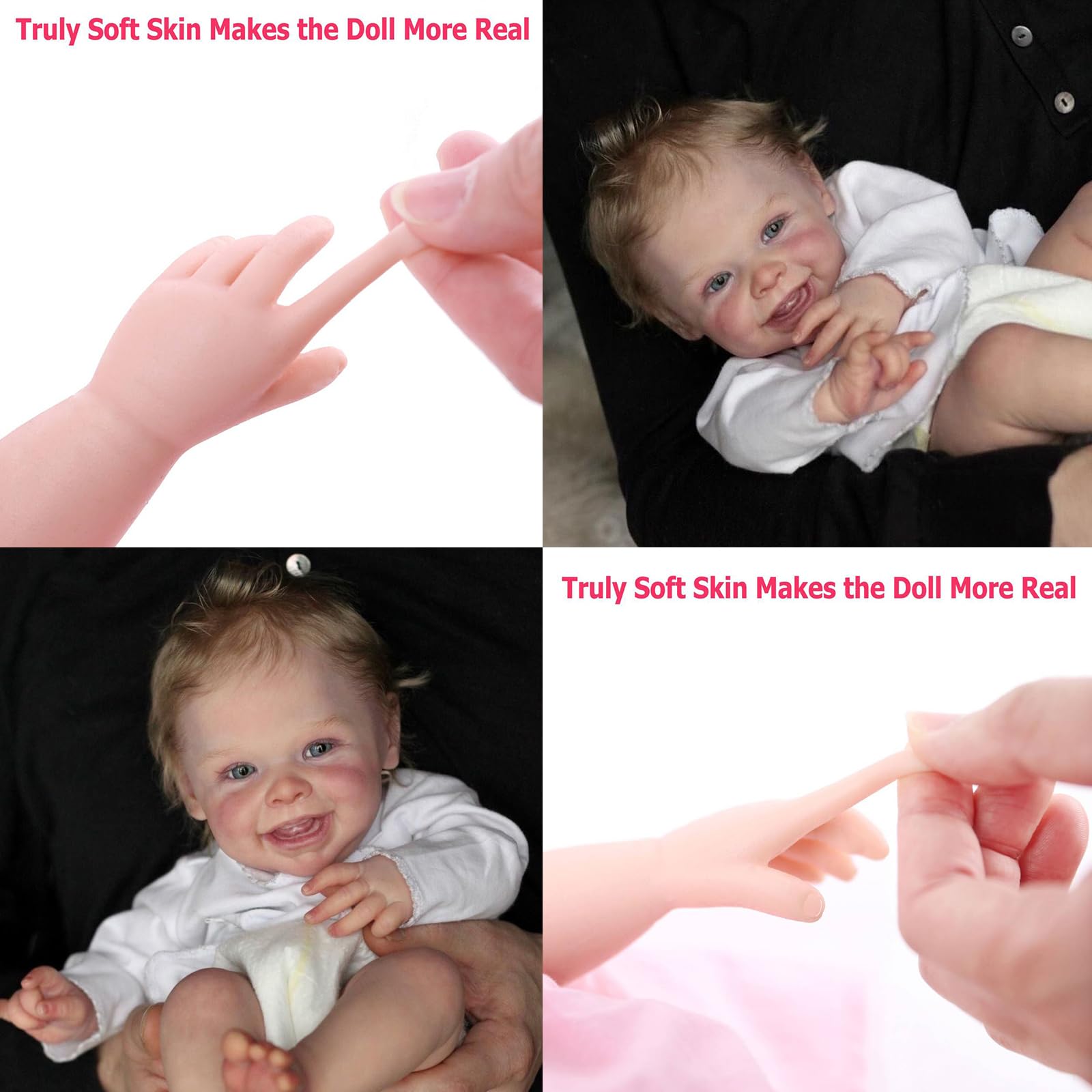 ZIYIUI Bambole Reborn Femmine 20 Pollici 50 cm Bambole Reborn Neonate Realistiche Real Soft Touch Silicone Neonati Bambola