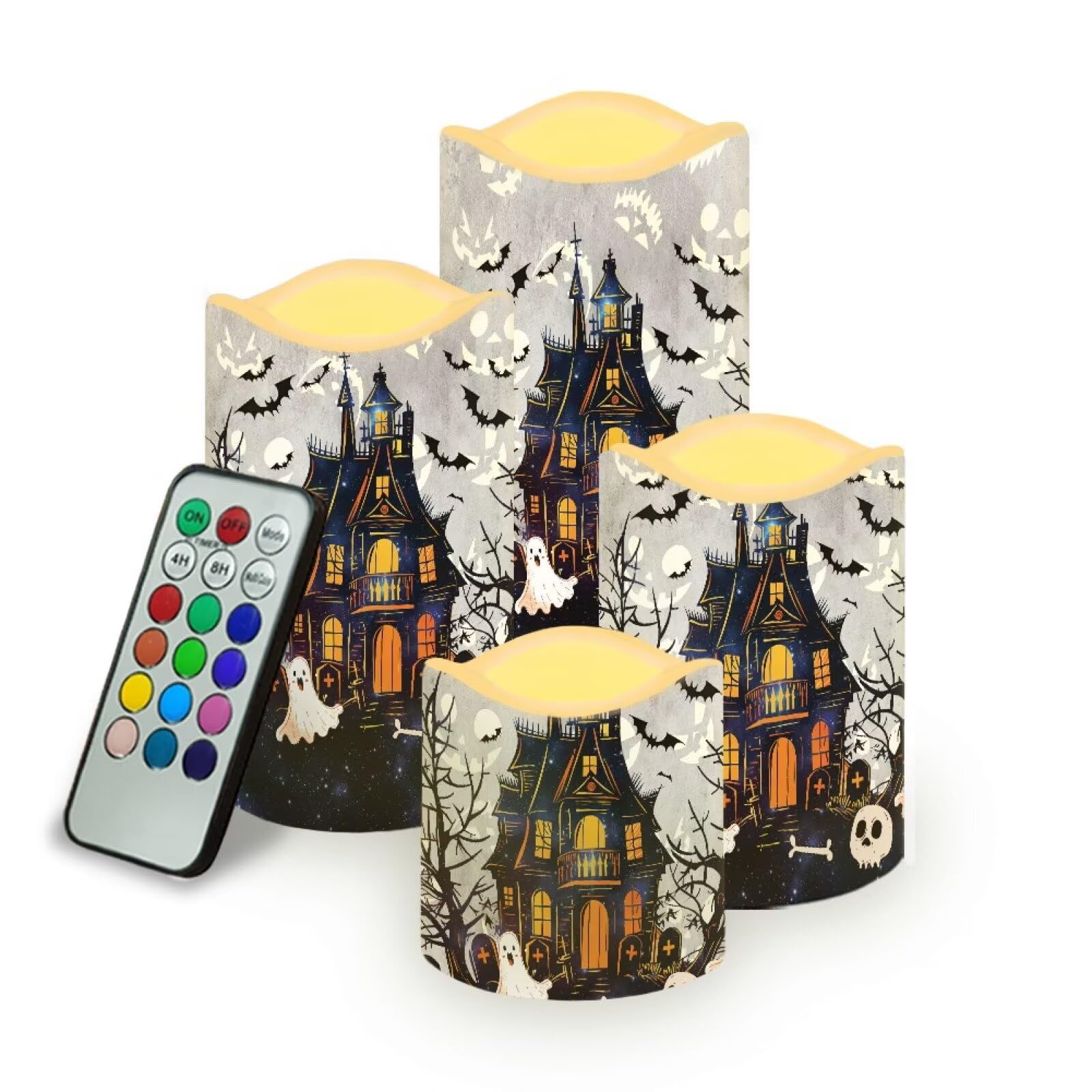 Halloween Haunted House Color Changing Electric Candles