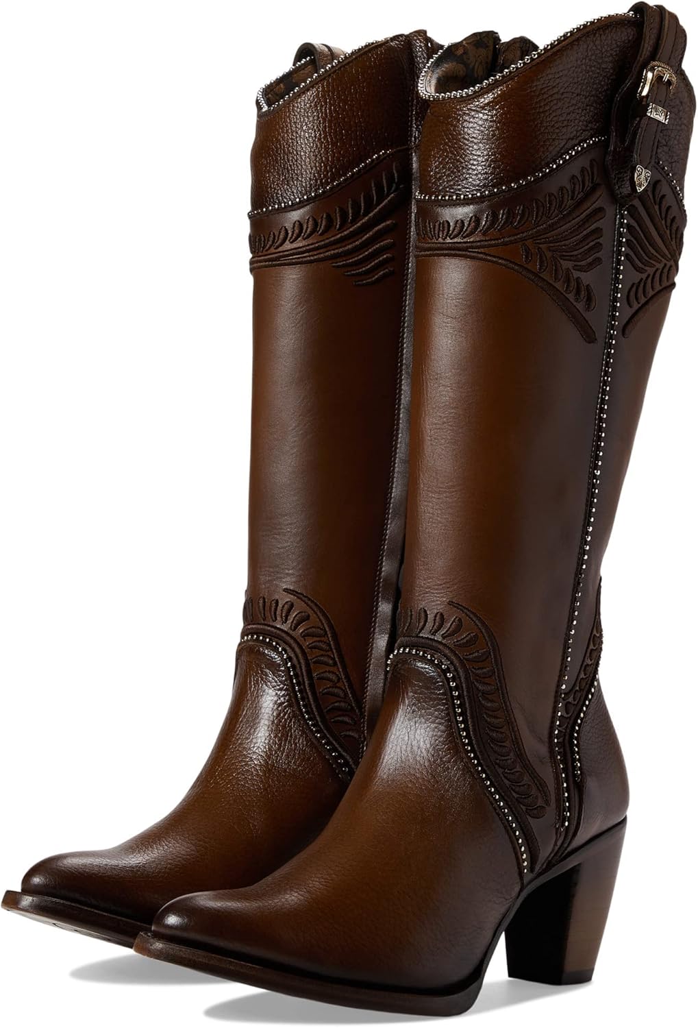 Miniatura 4 de Cuadra Botas altas de mujer en piel bovina con cremallera marrón