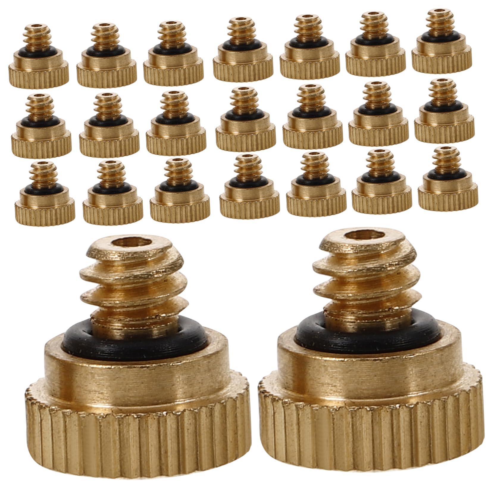 Abaodam 30pcs Brass Misting Spray Nozzle Atomizing Nozzle Sprayer Outdoor Humidification