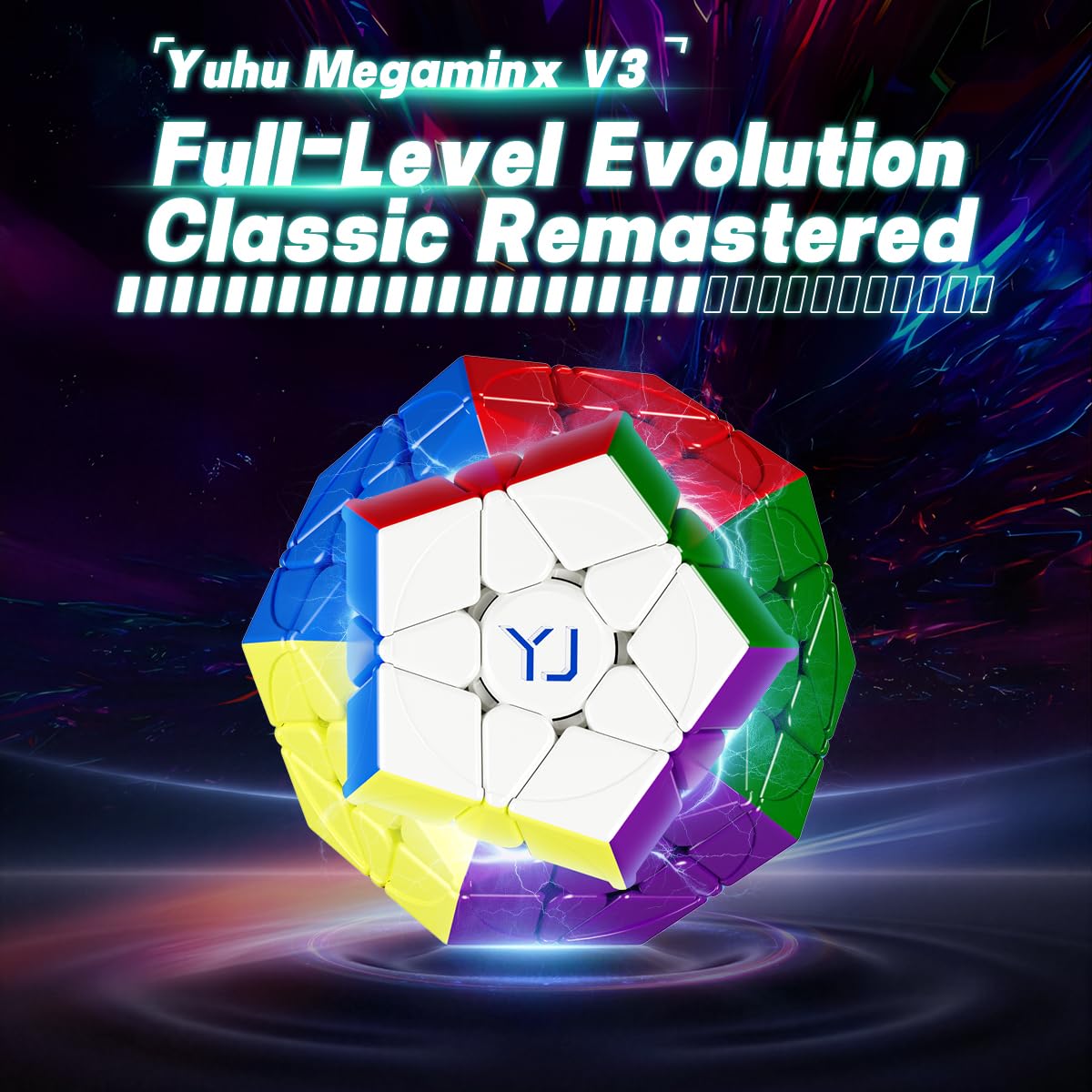 Bukefuno YJ YuHu Megaminx V3M MagLev Cubo 3x3 Cubo Stickerless Magic Dodecahedron yongjun YuHu V3 M Cubo magnetico MagLev a 12 lati 3x3x3 Pentagonale 2026 Puzzle Cube Speed
