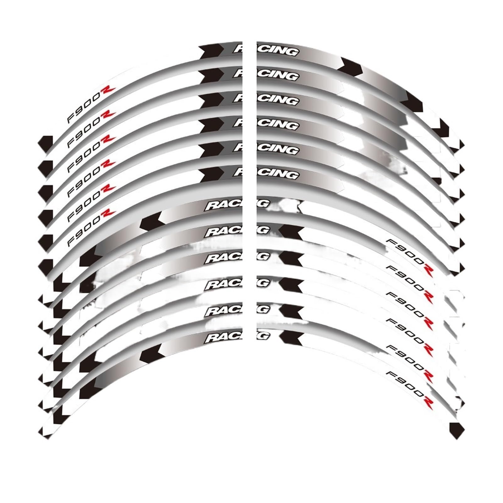 Reflective Sticker for B&MW F900R F 900R Motorcycle Accessories Wheels Sticker Rim Tire Stripe Waterproof Decorative Decals Set