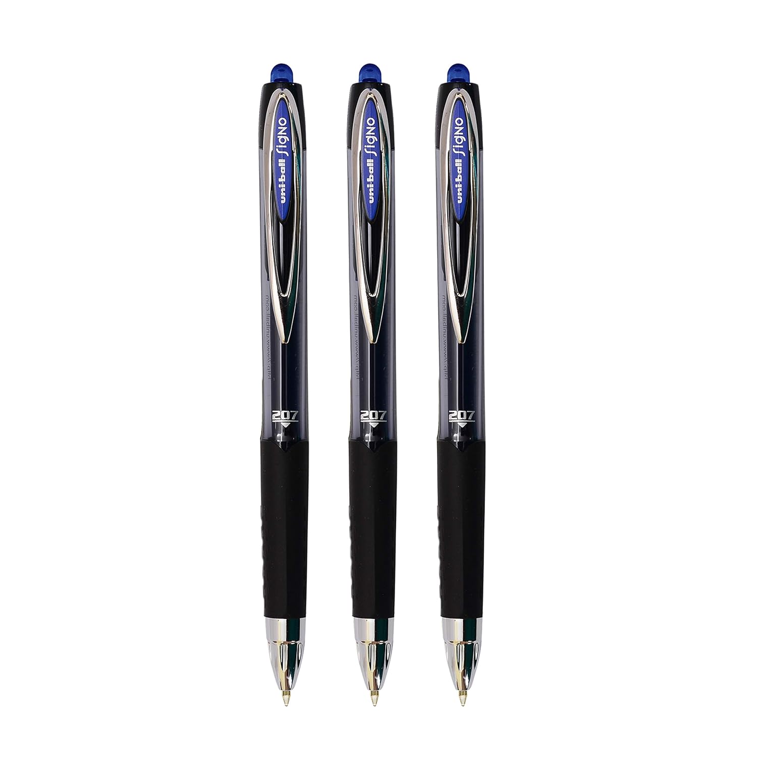 uniball Signo UMN207 0.7mm Gel Pen comfortable rubber grip