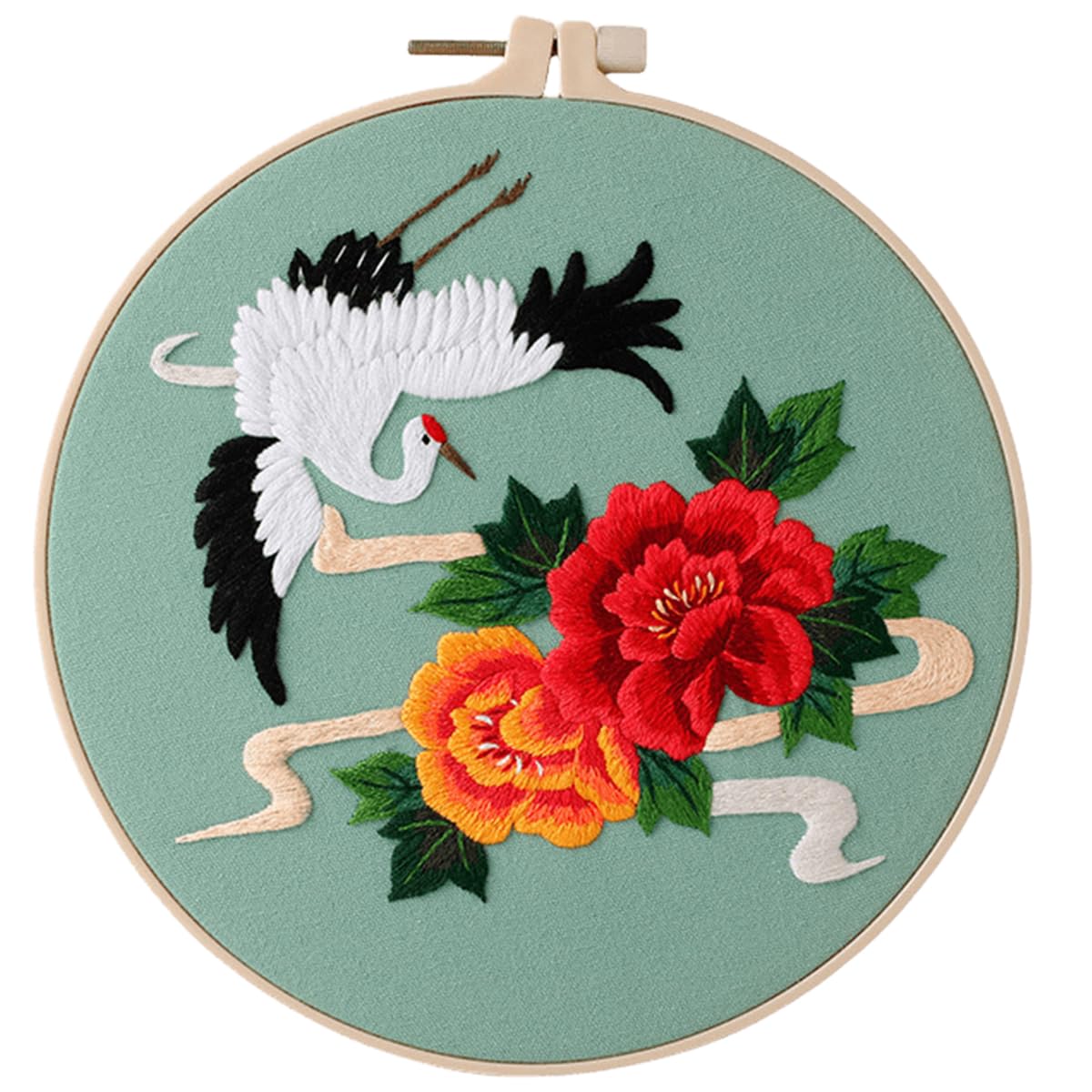 Traziewell Animal Embroidery Kit Birds Embroidery Kit Art Craft Handy Sewing with Flowers and Plants Full Range of Embroidery Starter Kit for Beginners 0805