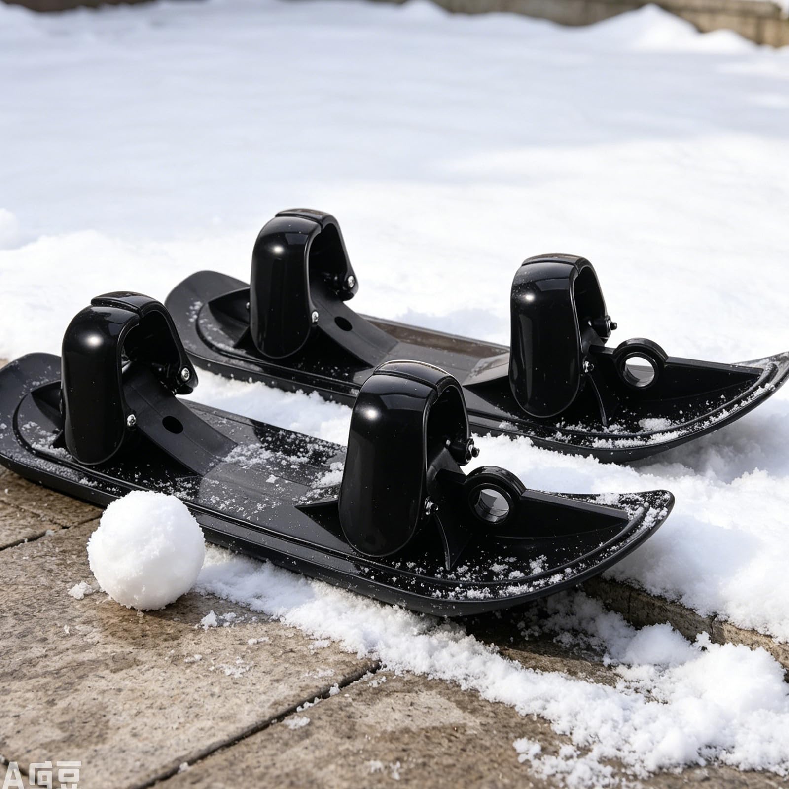 TOYANDONA Babyschlittenaufsatz für Kinderwagen mit Breiter Kompatibilität und Schneller Montage aus Kunststoff und Metall für Winterspaziergänge Schnee und Normalem Gelände