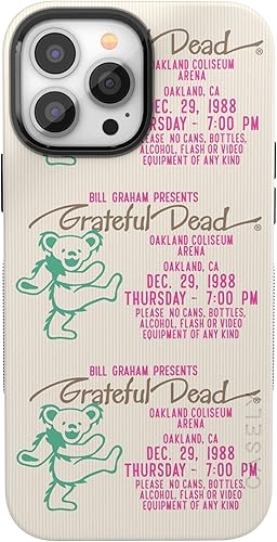 Casely Funda para iPhone 13 Pro Max  Miracle Ticket  Grateful Dead Vintage  Diseño de funda protectora audaz  Compatible con MagSafe