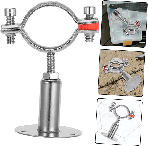 Miniatura 8 de Soporte de tubo de acero inoxidable Soporte de pared Abrazadera de 1.654-1.772 in Multipropósito para tuberías de aguagas Montaje de ventilador de