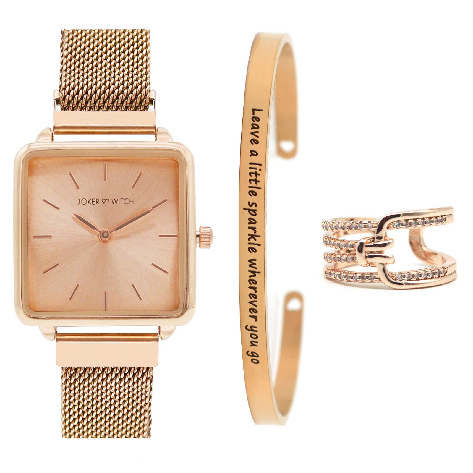 Joker & Witch Stainless Steel Fond Of You Rosegold Love Triangle Analogue Watch For Women, Pink Dial, Pink Band (B08PRW7X4V) Amazon Price History, Amazon Price Tracker
