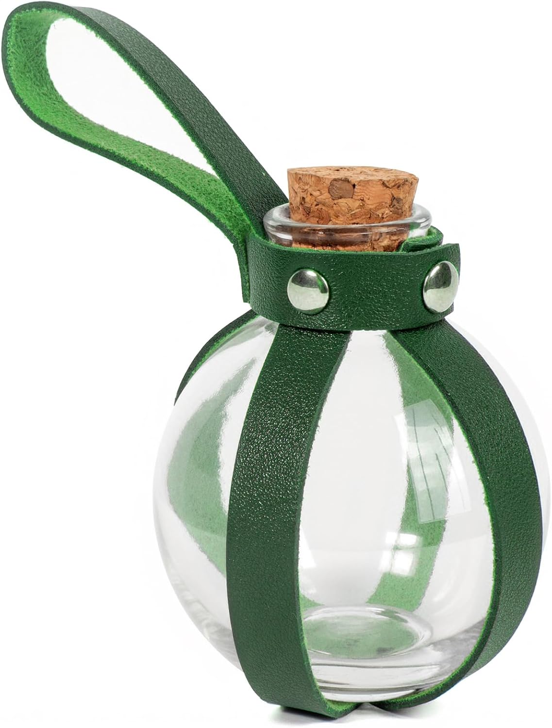SUMGOGO Dark Magic Cork Potion Bottle Halloween Cosplay Ren Faire Witch Props Costume Accessories Round Potion Glass for Party DIY