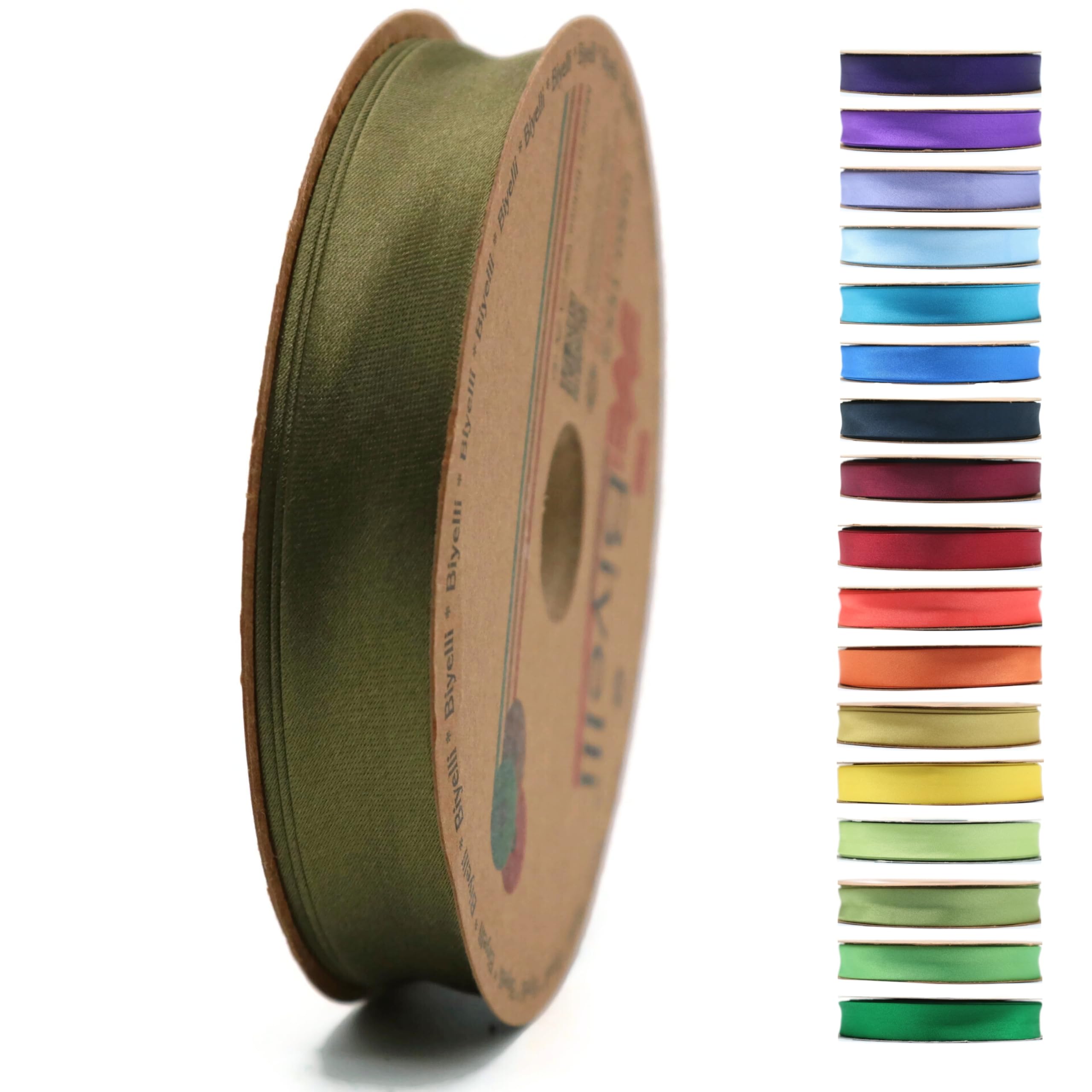 Fold Satin Bias Tape - 99+ Colors - 3/4 Inches Wide - 27 Yards - Fold Satin Binding Bias Ribbon Fabric Piping Bias Binding Tape for Sewing Clothing DIY BYS18