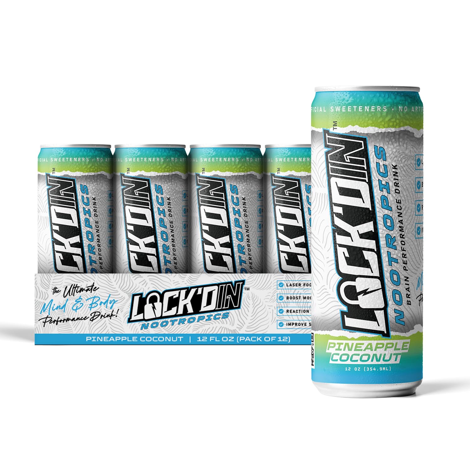 DINARY DIETA FORCE 超激レア新品未開封　DLIPRECORDS Amazon.com : LOCK'DIN Manny Pacquiao Nootropic Focus Drink 12 Pack