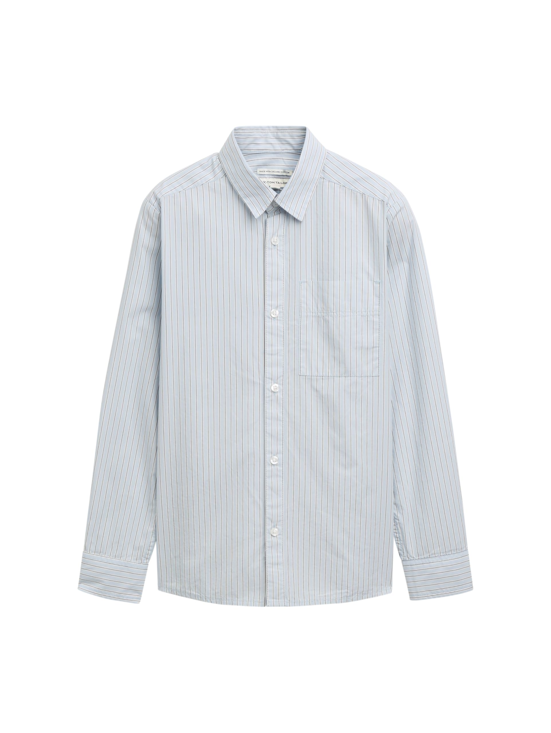 TOM TAILOR Jungen Kinder Regular Fit Hemd mit Streifenmuster