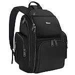 Mancro Backpack Diaper Bag, Waterproof Boy Travel Bag for Dad and Men, Large Multi-Function, Many Pockets, Lightweight, Stylish Diaper Backpack, Black