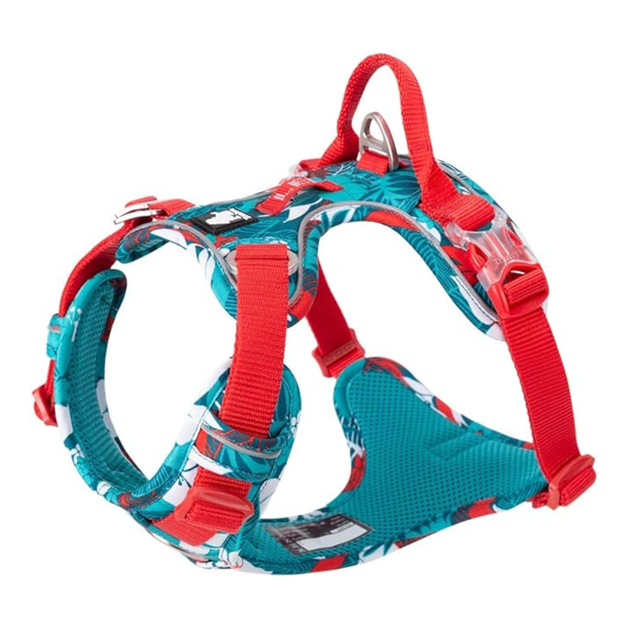 Chai's Choice Dog No Pull Harness with Quick Release Neck Strap X Small (Tropic Aqua) | Comfortable & Secure Adjustable Strap with Double Leash Clips | Soft Padded Vest for No-Choke & Easy Release