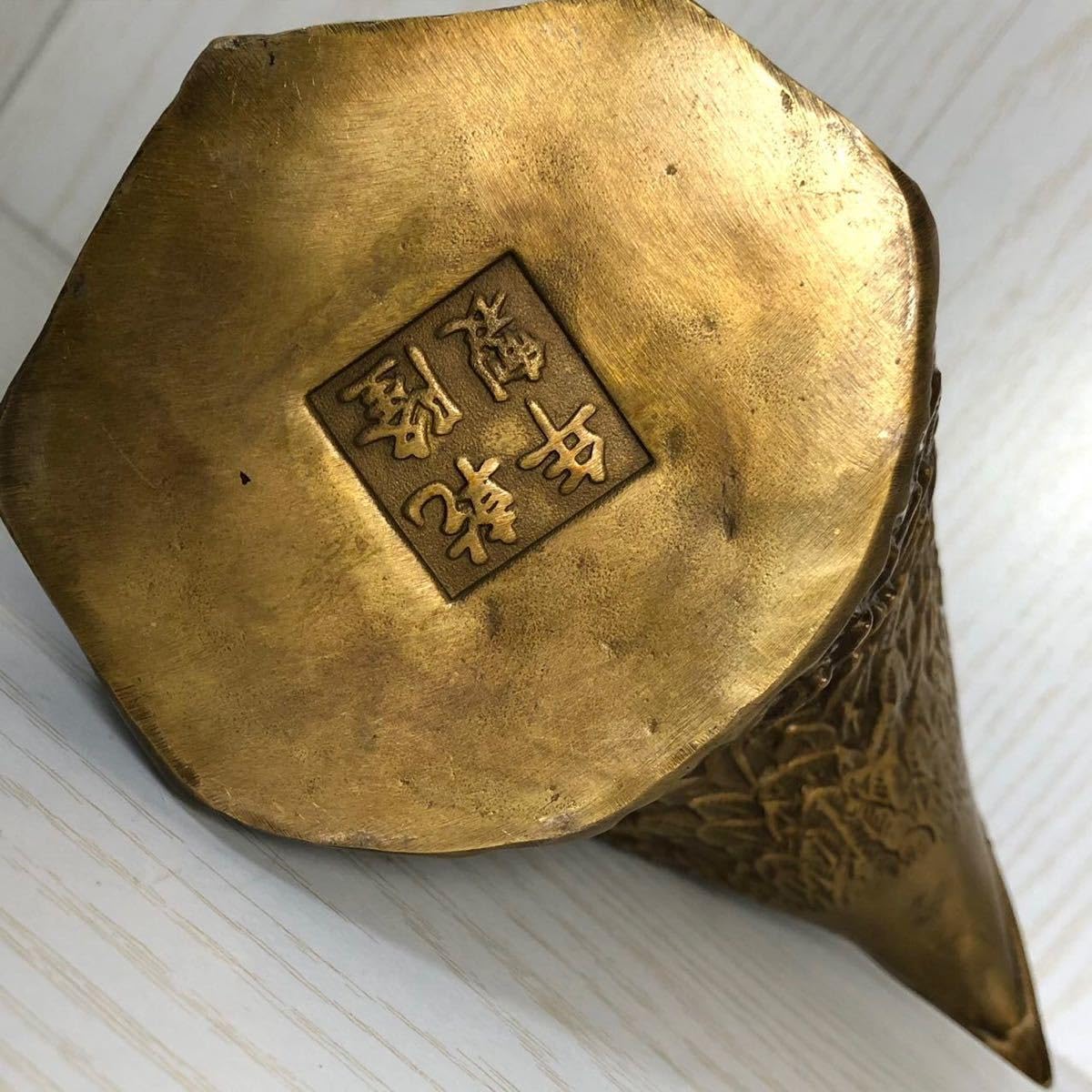 時代物 蔵出し 大型 純銅製の鷹 開運置物 量目 約1142グラム 【公式通販】