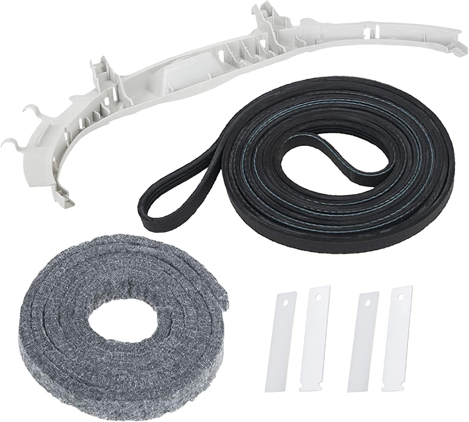 WE49X20697 Dryer Bearing Repair Kit GE - WE3M26 Dryer Front Drum Bearing - WE03X29897 Dryer Belt - WE09X27634 Dryer Felt - WE1M504 Dryer Front Drum Slide - WE1M1067 Dryer Bearing Drum Slide