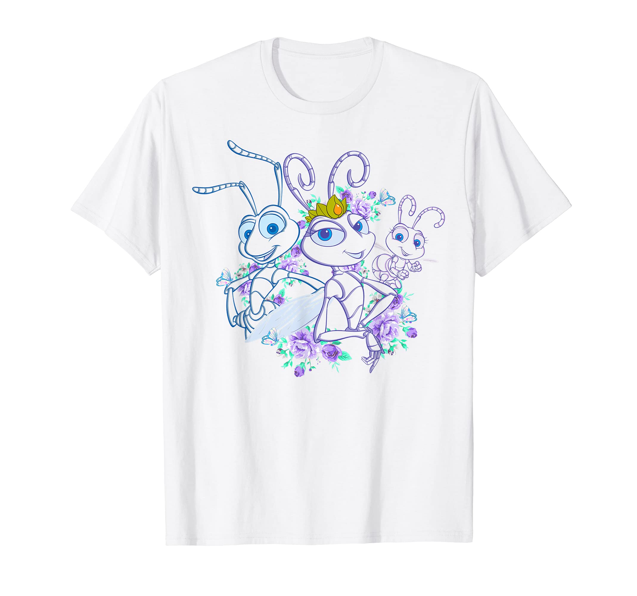 DisneyPixar A Bug's Life Queen Ant Trio Floral Graphic T-ShirtOEKO-TEX STANDARD 100