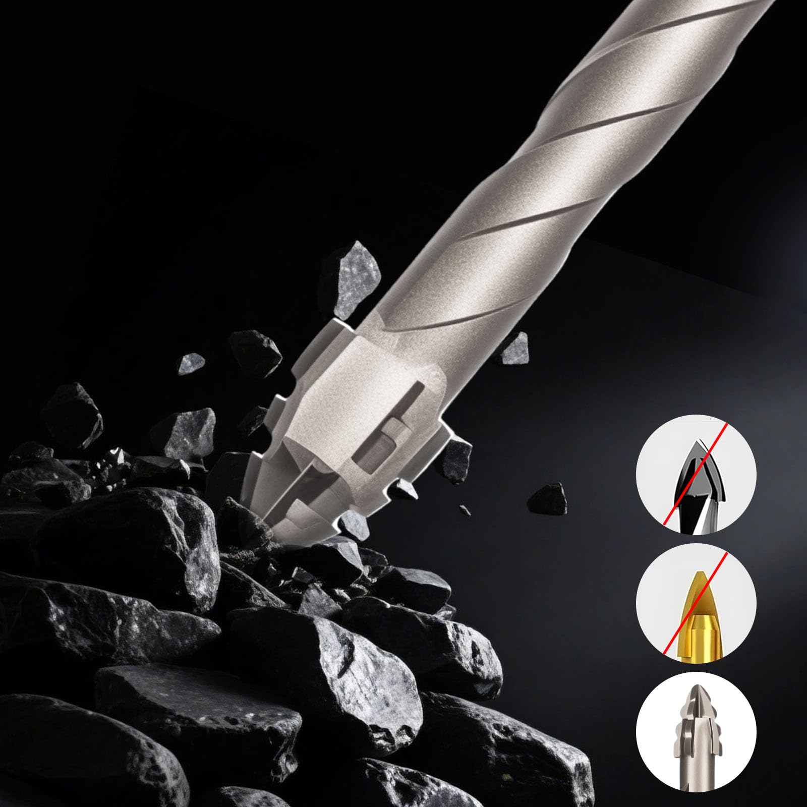 XTDMJ 6 PCS Multi-Material Tile Drill Bits Set - Image 4