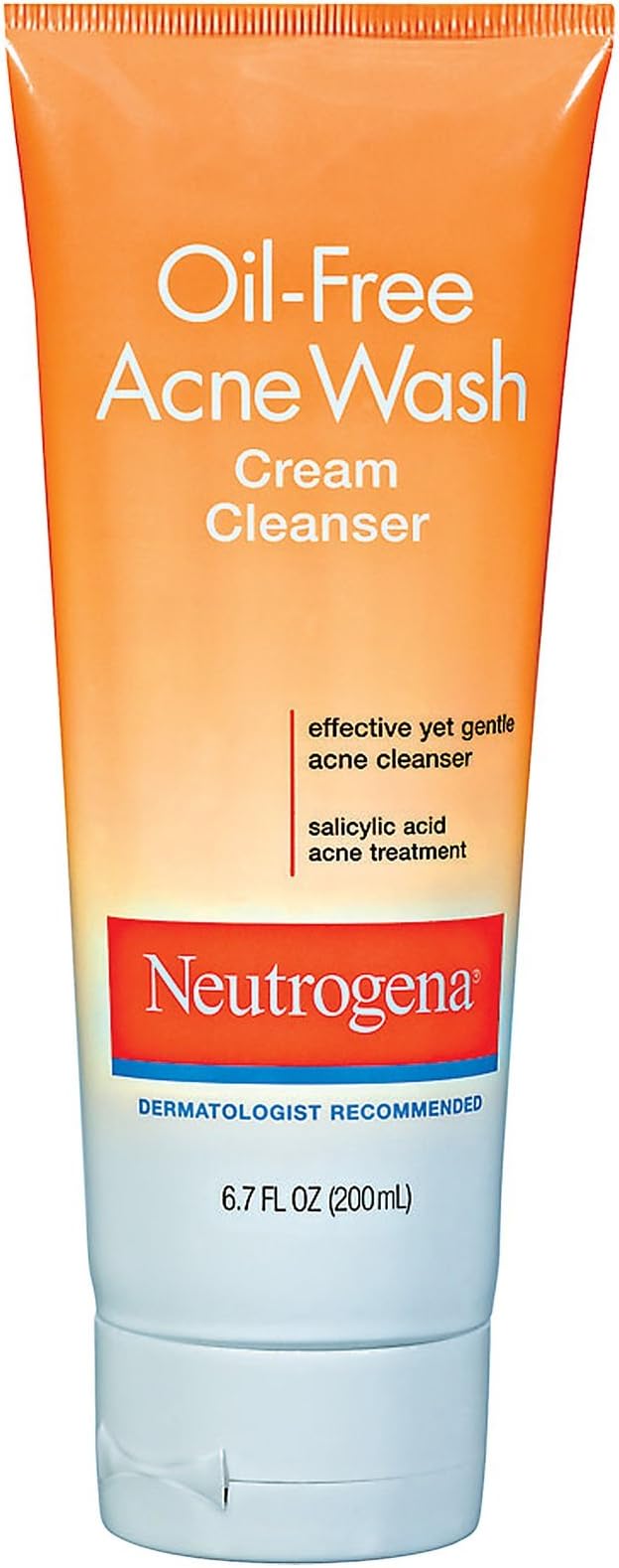 Neutrogena Oil-Free Acne Wash Cream Cleanser, 6.7 Ounce