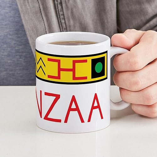 Vista 53 de CafePress Kwanzaa Principles - Taza de café de cerámica, taza de té, 11 onzas