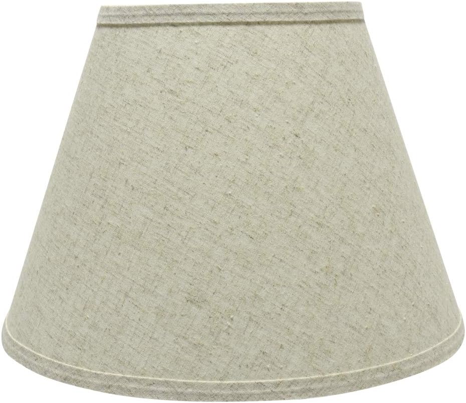 Aspen Creative 32683A Transitional Hardback Empire Shaped Spider Construction Lamp Shade in Beige, 13" Wide (7" x 13" x 9 1/2")