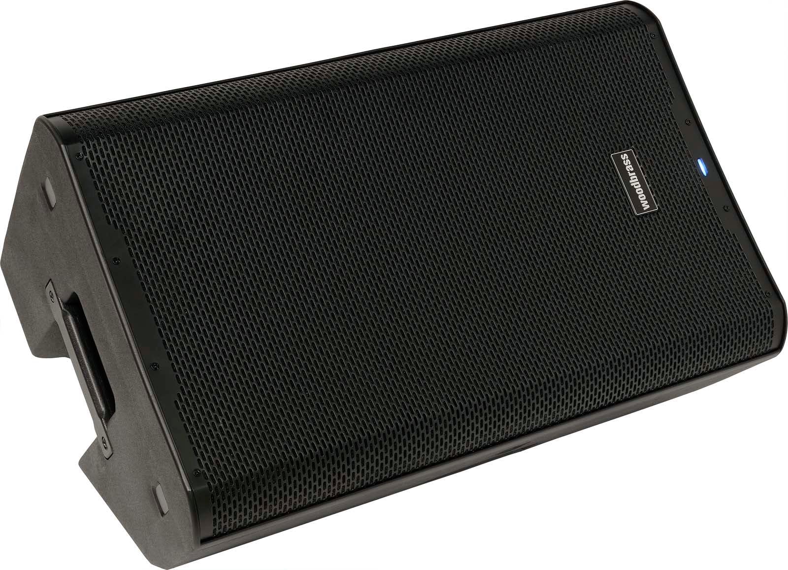 WOODBRASS DXPRO 15 Enceinte Active Amplifiée Sonorisation Puissante Bluetooth 15" - Class-D 125db - Robuste, Transportable, 3 entrées, sans Fil, DSP - DJ, Conférence, Concert
