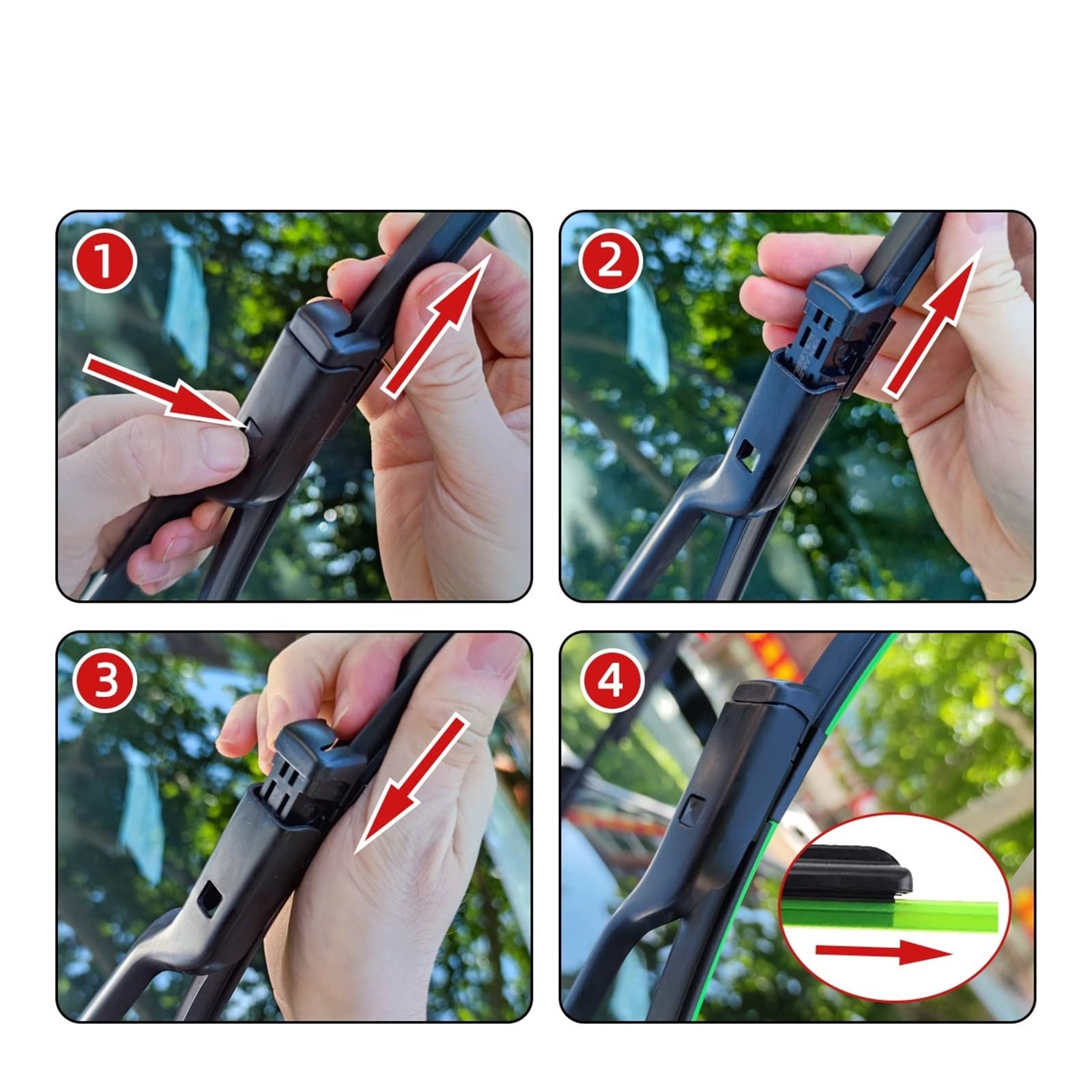 Para Fiat para 500 312 2011 2012 2013 2014 2007 2008 2009 2010 2015 2016 2017 limpiaparabrisas delantero y trasero 24 "+ 14" + 11 Brazo Limpiaparabrisas Delantero